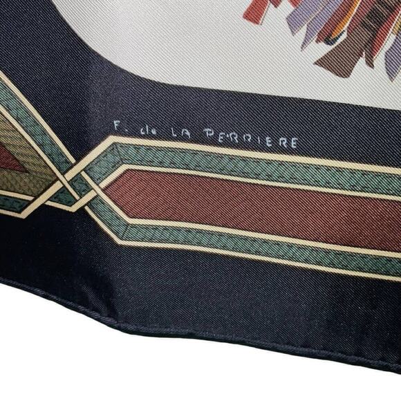 Hermes Hermès Cuirs Du Desert Silk Scarf 90cm Square Carre - Picture 7 of 16